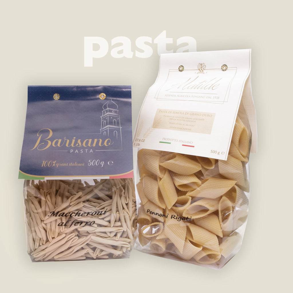 Pasta Italiana prodotta con 100% Italiano e trafilata in Bronzo