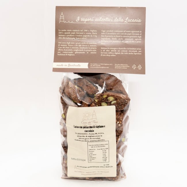 Chocolate and Pistachio Biscuit