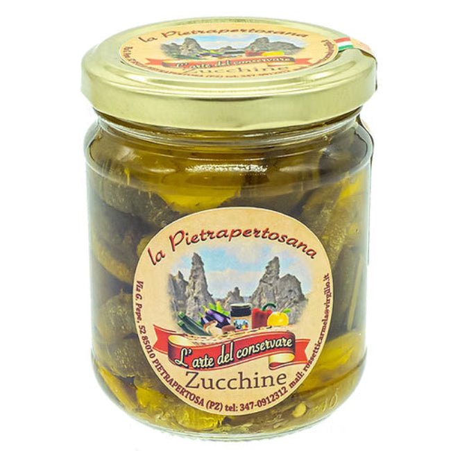 Zucchine sott'olio la Pietrapertosana