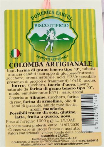 Colomba Tradizionale Caucci Ingredienti