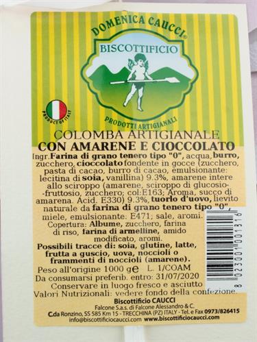 Ingredienti Colomba Amarena e Cioccolato Lucana