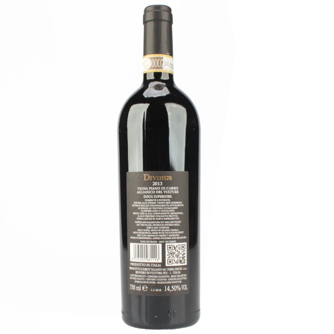 Aglianico del Vulture Vigna Piano di Carro Terra dei Re Basilicata