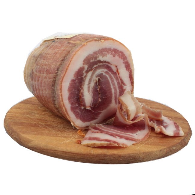 Pancetta Arrotolata Lucana da allevamenti semibradi