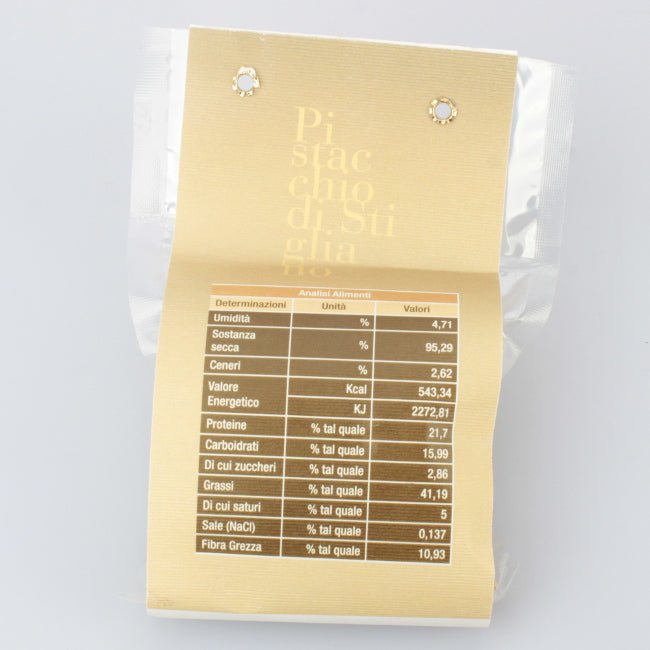 Pistacchio di Stigliano Valori Nutrizionali