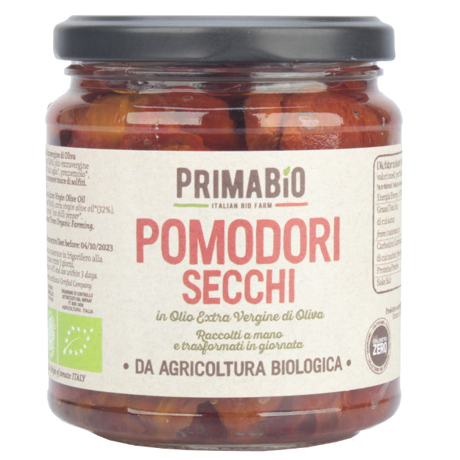 Pomodori secchi Pugliesi dell'azienda PrimoBio
