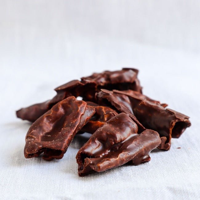 Peperoni Cruschi avvolti di Cioccolato fondente