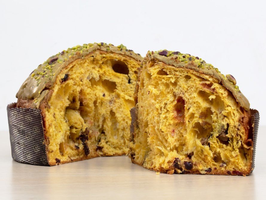Panettone Pistacchio e Fragoline di Bosco pasticceria Calciano