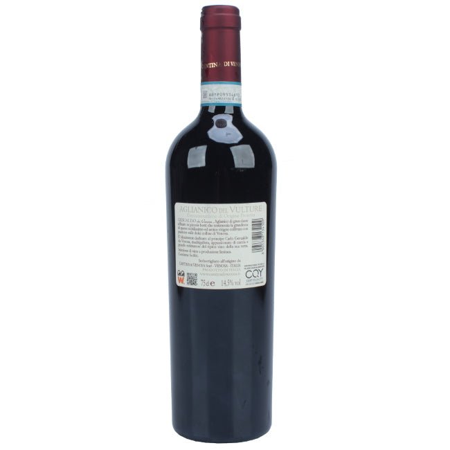 Vino Rosso lucano Aglianico del Vulture Cantine di Venosa