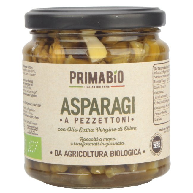 Asparagi a Pezzettoni in Olio EVO biologico