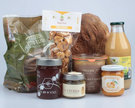 Box Colazione con prodotti tipici della Basilicata Puglia e Calabria