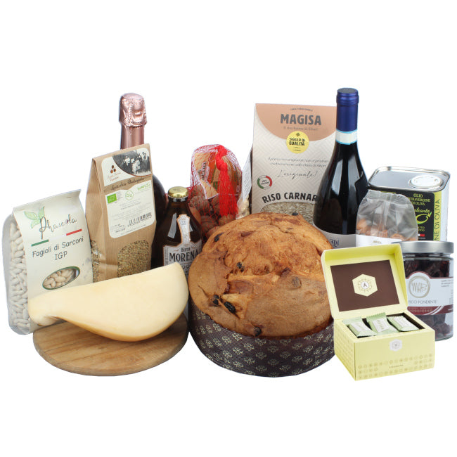 Cofanetto regalo con prodotti lucani autentici — un’esperienza gastronomica firmata Sudrise, ideale per chi ama il gusto del Sud Italia e i sapori tradizionali della Basilicata.