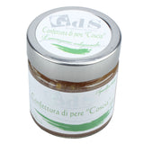 Confettura di Pere Coscia GDS con pere biologiche coltivate da Giovanni Di Sirio in Basilicata, senza OGM e lavorata artigianalmente.