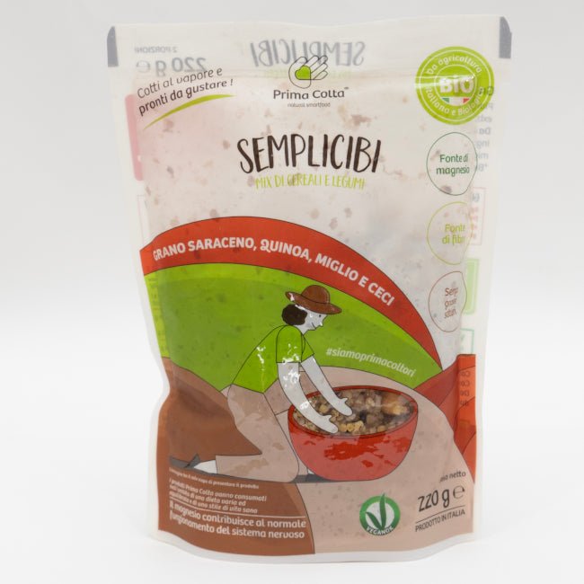 Grano saraceno quinoa miglio e ceci