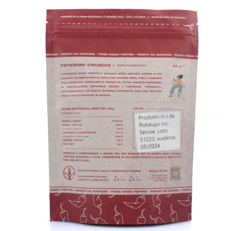 peperoni cruschi senise sudrise 25 g