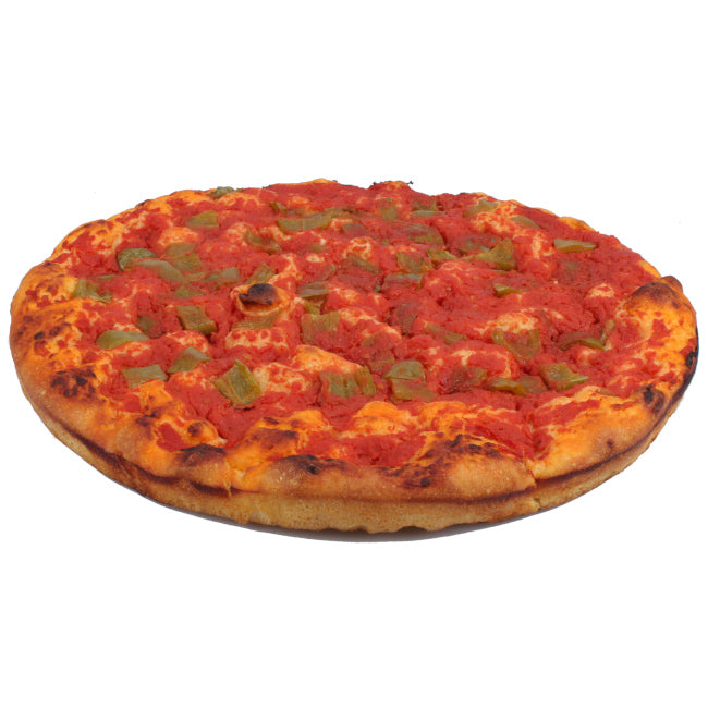 Pizza con peperoni artigianale del Forno Di Noia prodotta a San Brancato in Basilicata