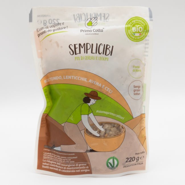 Riso tondo lenticchie avena e ceci