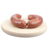 Salsiccia fresca di Corleto Perticara preparata con carne suina locale e aromatizzata con sale, pepe e finocchietto selvatico secondo la tradizione lucana.