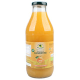 Bottiglia di succo di clementine biologiche calabrese 100% puro non da concentrato in vetro.