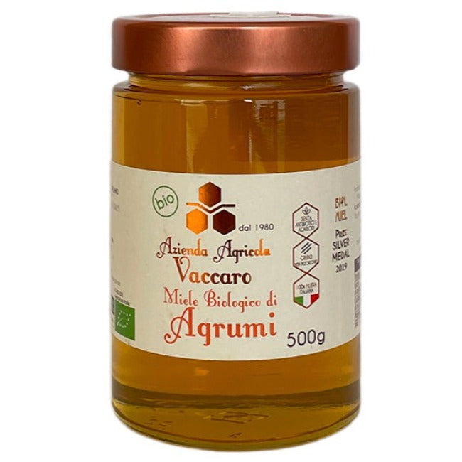 Miele di agrumi Biologico dell'azienda Vaccaro della Basilicata