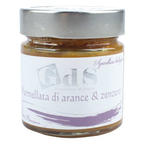 Marmellata biologica di arance e zenzero prodotta artigianalmente in Basilicata con arance fresche lavorate poche ore dopo la raccolta. Prodotte in Basilicata da Giovanni di Sirio