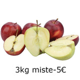 Cassetta da 3 kg di mele lucane Tropiano, selezione mista di varietà Golden, Royal Gala e Red Chief, fresche e ricche di sapore