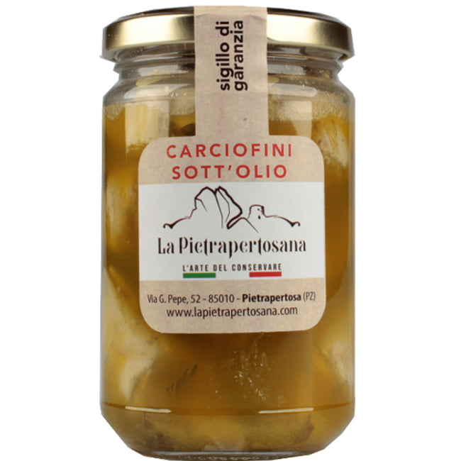 Carciofini in olio EVO prodotti in Basilicata