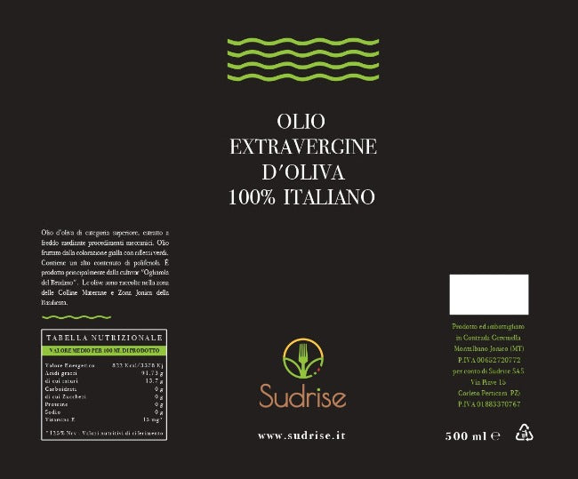 Olio Extravergine d'oliva della Basilicata