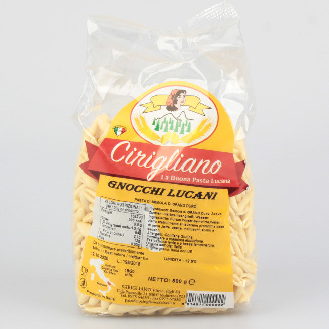 Pasta di Semola gnocchi Lucani Cirigliano