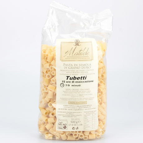 Tubetti Matilde pasta Lucana