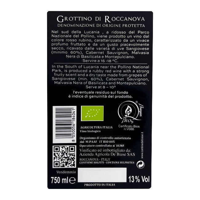 Grottino di Roccanova De Biase BIOLOGICO